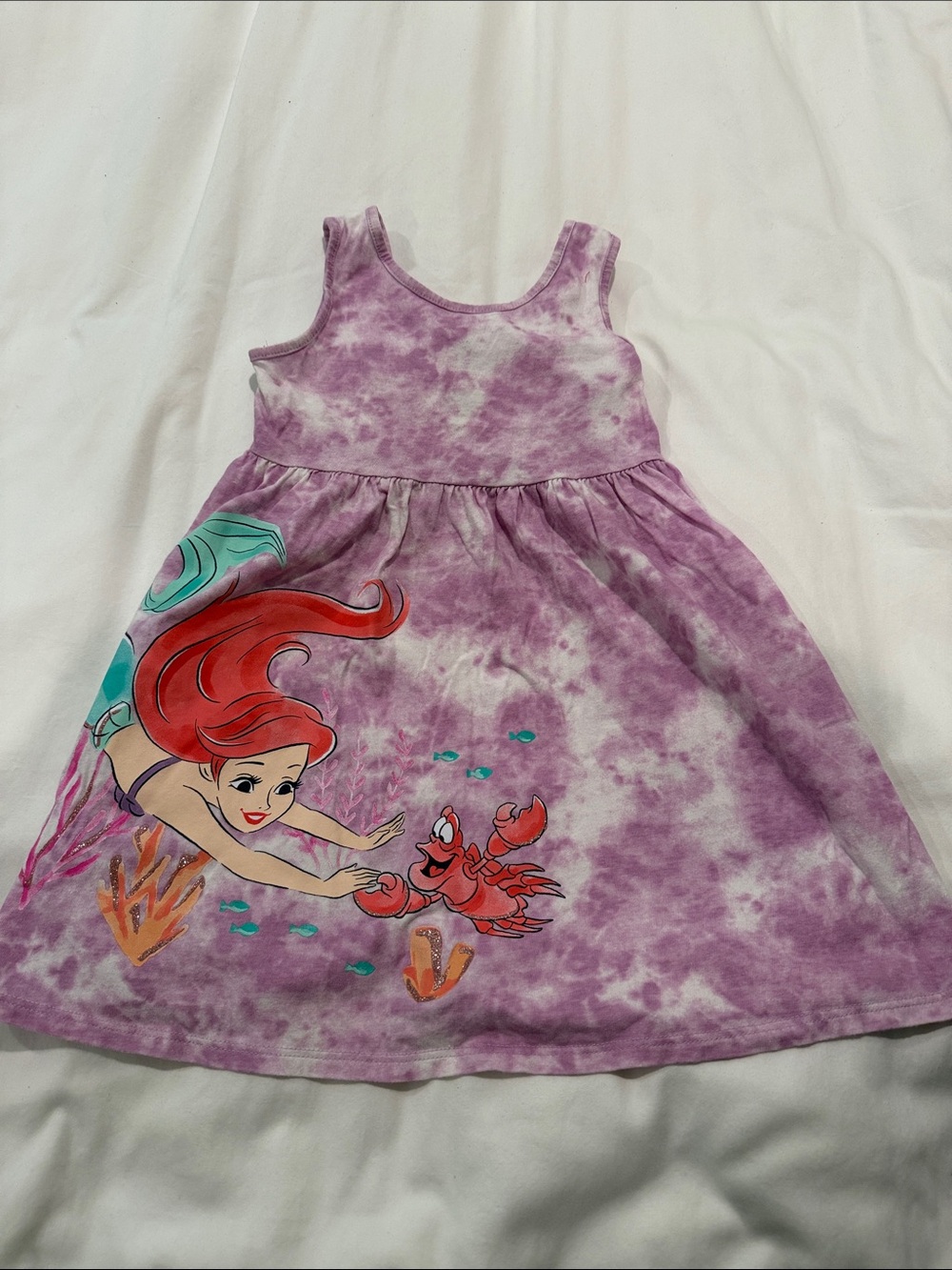 jumping beans Purple Tie-Dye Ariel Graphic Tank Dress